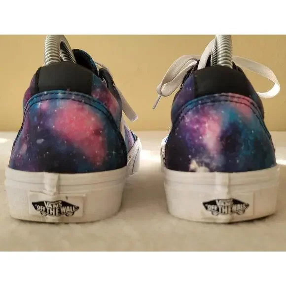 Vans Womens Size 8 Cosmic Galaxy Space Sneakers  Skateboarding Shoes - Picture 2 of 9